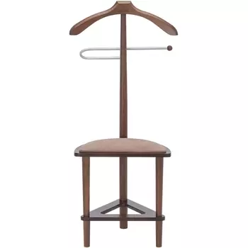 Вешалка со стулом Leset Атланта Leset (Микровелюр/Коричневый) арт.2000000092416