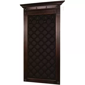 Вешалка в прихожую Сильвия Н3 экокожа корич./темно-корич. от фабрики Mebelik