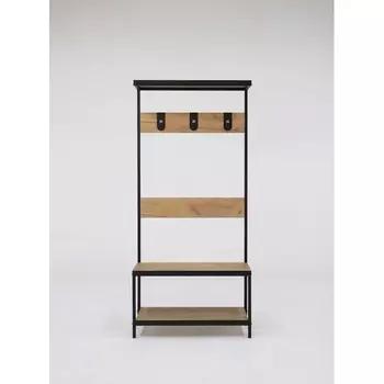 Вешало Ивару ГРАНЖ-1, Дуб Крафт Золотой / Черный