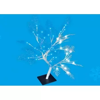 Ветка декоративная со светодиодами дерево Морозко ULD-T3550-054/SWA WHITE-BLUE IP20 Uniel FROST