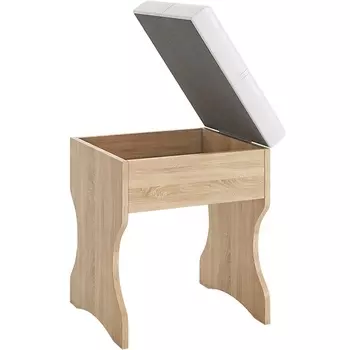 Виктория-1 Пуф Mebelson (ЛДСП,ПВХ,Экокожа/Дуб сонома) арт.SPV-1.06.1544