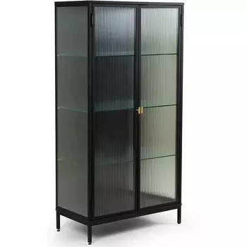 Витрина большая ОГОГО The One (ЛДСП,Металл,Стекло/Черный) ОГОГО Обстановочка!