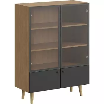 Витрина Frida ОГОГО (арт.838910), (ЛДСП/Черный) ОГОГО Обстановочка!