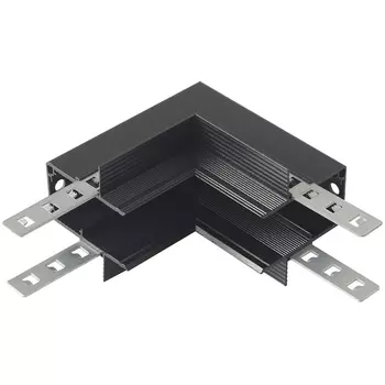 Внутренний соединитель угловой для встраиваемого магнитного шинопровода для ГКЛ12,5 мм Crystal Lux Space CLT 0.223 13 BL