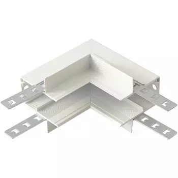 Внутренний соединитель угловой для встраиваемого магнитного шинопровода для ГКЛ12,5 мм Crystal Lux Space CLT 0.223 13 WH