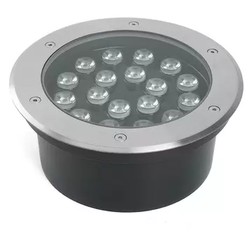 Встиваемый светодиодный светильник (грунтовый) Feron SP2804 48454 20W, AC12V, низковольтный, 4000K, металлик, IP67