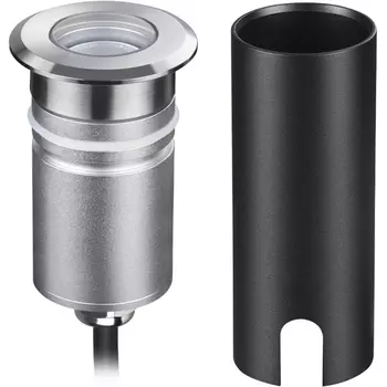Встраиваемый грунтовый светильник Odeon Light Ingro 6660/1GL3 черный/металл IP67 LED 3W 3000K 12V/24V (нужен драйвер 357781/357782)