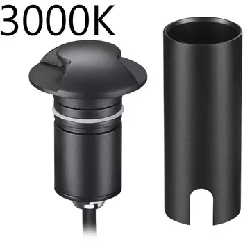 Встраиваемый круглый грунтовый светильник Odeon Light Wald 6662/2GL3 черный/металл IP67 LED 3W 3000K 12V/24V