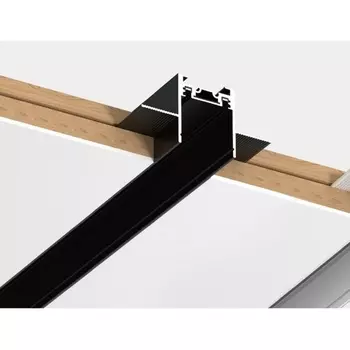 Встраиваемый магнитный шинопровод 48V 2м Italline IT09-9021 black