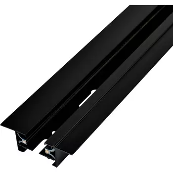 Встраиваемый шинопровод под гипсокартон однофазный металл/медь, черный, 1 метр Escada Prima ESTR10007