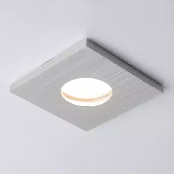 Встраиваемый светильник IP44 Elektrostandard 126 MR16 серебро