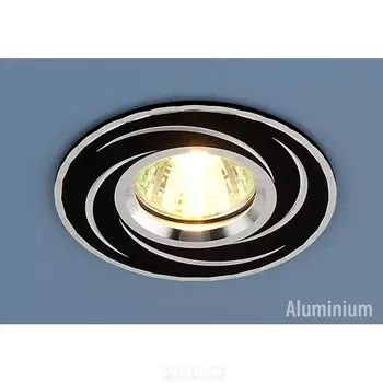 Встраиваемый светильник BK (черный) Elektrostandard 20021 2002 MR16 BK/SL черный/серебро