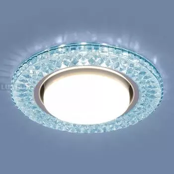 Встраиваемый светильник 3021 GX53 BL лазурный (Elektrostandard)