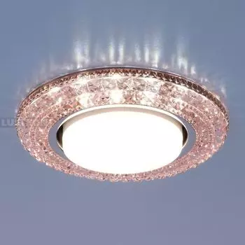 Встраиваемый светильник PK розовый Elektrostandard 3030 GX53