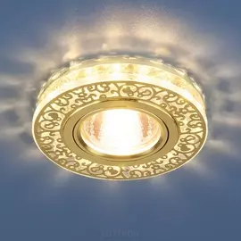 Встраиваемый светильник 6034 MR16 GD/CL золото/прозрачный (Elektrostandard)