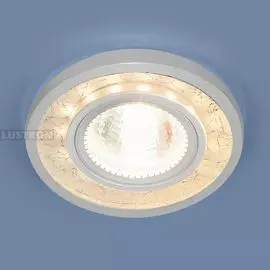 Встраиваемый светильник 7020 MR16 WH/SL белый/серебро (Elektrostandard)