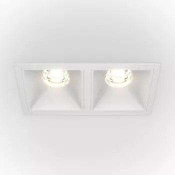 Встраиваемый светильник Alfa LED 3000K 2x10Вт 36° Dim Triac Maytoni Technical DL043-02-10W3K-D-SQ-W