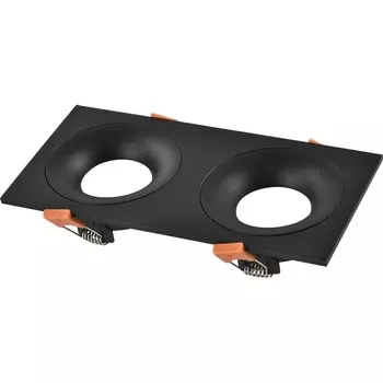 Встраиваемый светильник без ламп ST Luce ST259.408.02 Черный GU10 2*50W