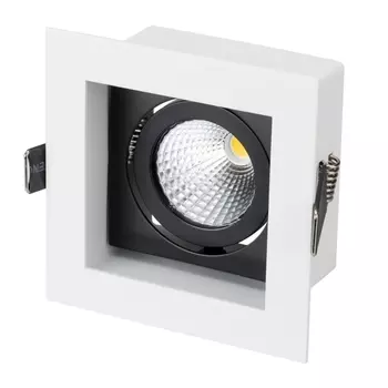 Светильник встраиваемый LED CL-KARDAN-S102x102-9W Warm (WH-BK, 38 deg) (Arlight, IP20 Металл, 3 года) 024126