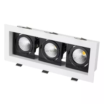Светильник CL-KARDAN-S260x102-3x9W (WH-BK, deg) (IP20 Металл) Arlight CL-KARDAN 024134