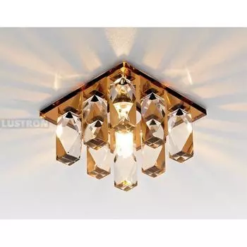 Встраиваемый светильник D1049 CH+BR Ambrella Дизайн Кристальный CL