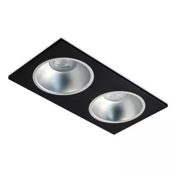 Встраиваемый светильник DIP 2 Black/Aluminium RAUMBERG Dip Dip2BkAlu Raumberg