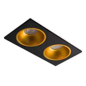 Встраиваемый светильник DIP 2 Black/Gold RAUMBERG Dip Dip2BkGd Raumberg