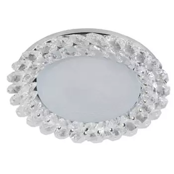 Встраиваемый светильник круглый DK84 CH/WH ЭРА