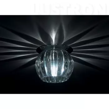 Встраиваемый светильник круглый хрустальный Donolux Downlight DL049CH/Glass