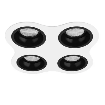 Встраиваемый светильник круглый Lightstar Domino D64607070707