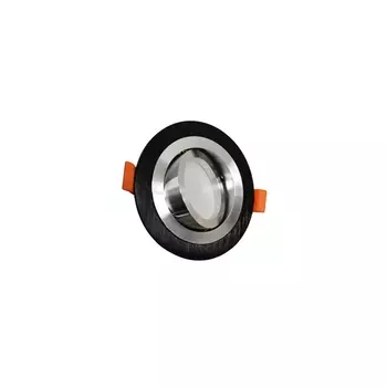 Встраиваемый светильник круглый LDC 8062-JP-D90 BK+SL Lumina Deco Duka 8062-D90