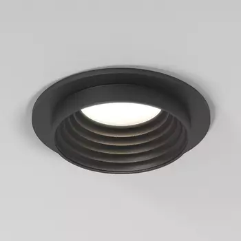 Встраиваемый светильник круглый Elektrostandard Senso 25007/01 GU10 чёрный