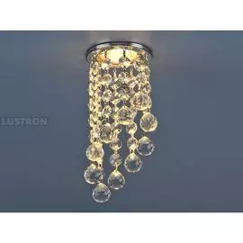 Встраиваемый светильник хрусталь 205C-C MR16 CH/CL хром/прозрачный (Elektrostandard)