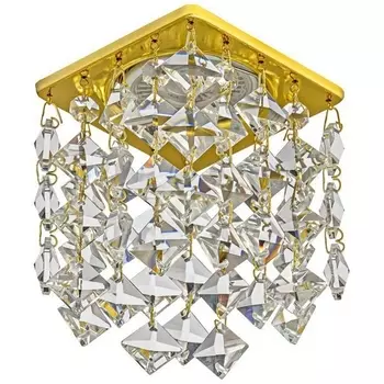 Встраиваемый светильник хрустальный Dio D'Arte Tayo Gold Tayo GU10.5.14.8x8.203 G