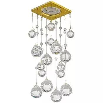 Встраиваемый светильник хрустальный Dio D'Arte Tayo Gold Tayo GU10.5.14.8x8.204 G