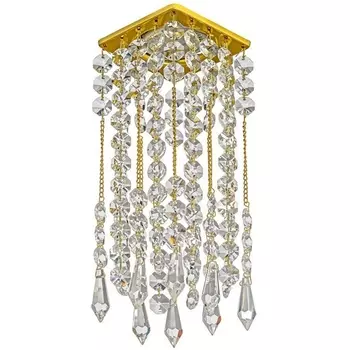 Встраиваемый светильник хрустальный Dio D'Arte Tayo Gold Tayo GU10.5.14.8x8.207 G