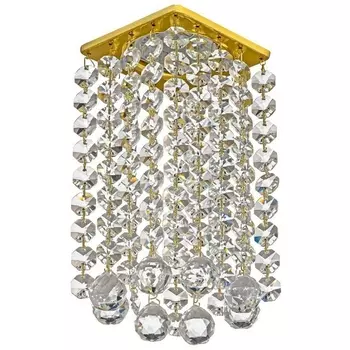 Встраиваемый светильник хрустальный Dio D'Arte Tayo Gold Tayo GU10.5.14.8x8.208 G