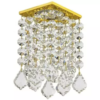 Встраиваемый светильник хрустальный Dio D'Arte Tayo Gold Tayo GU10.5.14.8x8.222 G