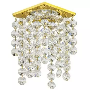 Встраиваемый светильник хрустальный Dio D'Arte Tayo Gold Tayo GU10.5.14.8x8.224 G