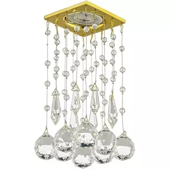 Встраиваемый светильник хрустальный Dio D'Arte Tayo Gold Tayo GU10.5.14.8x8.720 G