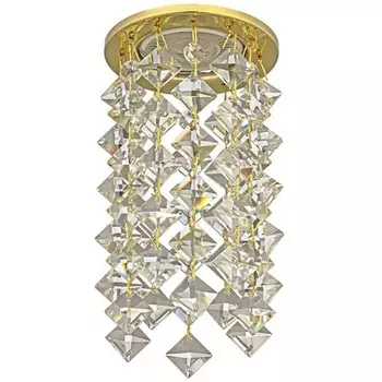 Встраиваемый светильник круглый хрустальный Dio D'Arte Osimo Gold Osimo GU10.5.14.8.116 G
