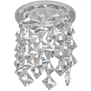 Встраиваемый светильник круглый хрустальный Dio D'Arte Osimo Nickel Osimo GU10.5.14.8.103 N