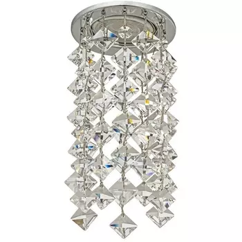 Встраиваемый светильник круглый хрустальный Dio D'Arte Osimo Nickel Osimo GU10.5.14.8.116 N