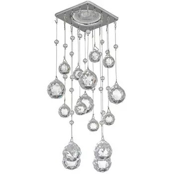 Встраиваемый светильник хрустальный Dio D'Arte Tayo Nickel Tayo GU10.5.14.8x8.104 N