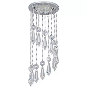 Встраиваемый светильник круглый хрустальный Dio D'Arte Osimo Nickel Osimo GU10.5.14.8.106 N