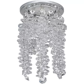 Встраиваемый светильник круглый хрустальный Dio D'Arte Osimo Nickel Osimo GU10.5.14.8.101 N