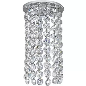 Встраиваемый светильник круглый хрустальный Dio D'Arte Osimo Nickel Osimo GU10.5.14.8.110 N