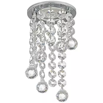 Встраиваемый светильник круглый хрустальный Dio D'Arte Osimo Nickel Osimo GU10.5.14.8.115 N