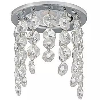 Встраиваемый светильник круглый хрустальный Dio D'Arte Osimo Nickel Osimo GU10.5.14.8.117 N