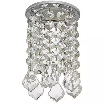 Встраиваемый светильник круглый хрустальный Dio D'Arte Osimo Nickel Osimo GU10.5.14.8.122 N